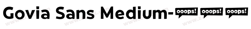 Govia Sans Medium字体转换